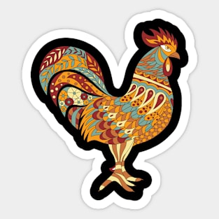 rooster funny gift idea Sticker